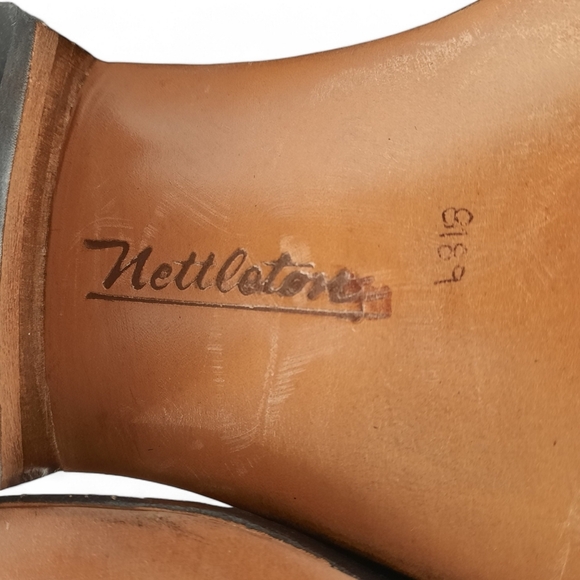 NETTLETON Steel Toe Monk Strap Black Leather Mens Dress Shoes Loafer 9 E Wide 9E - Picture 10 of 11